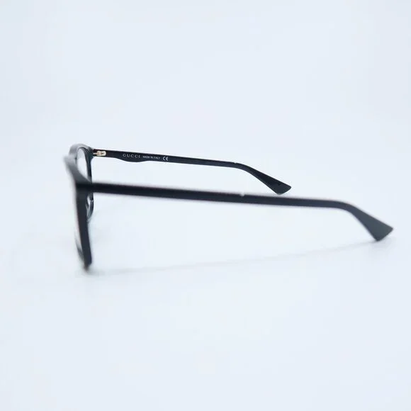 Gucci GG0332O 001 54mm Solid Black Gloss Acetate,New Men's Eyeglasses.